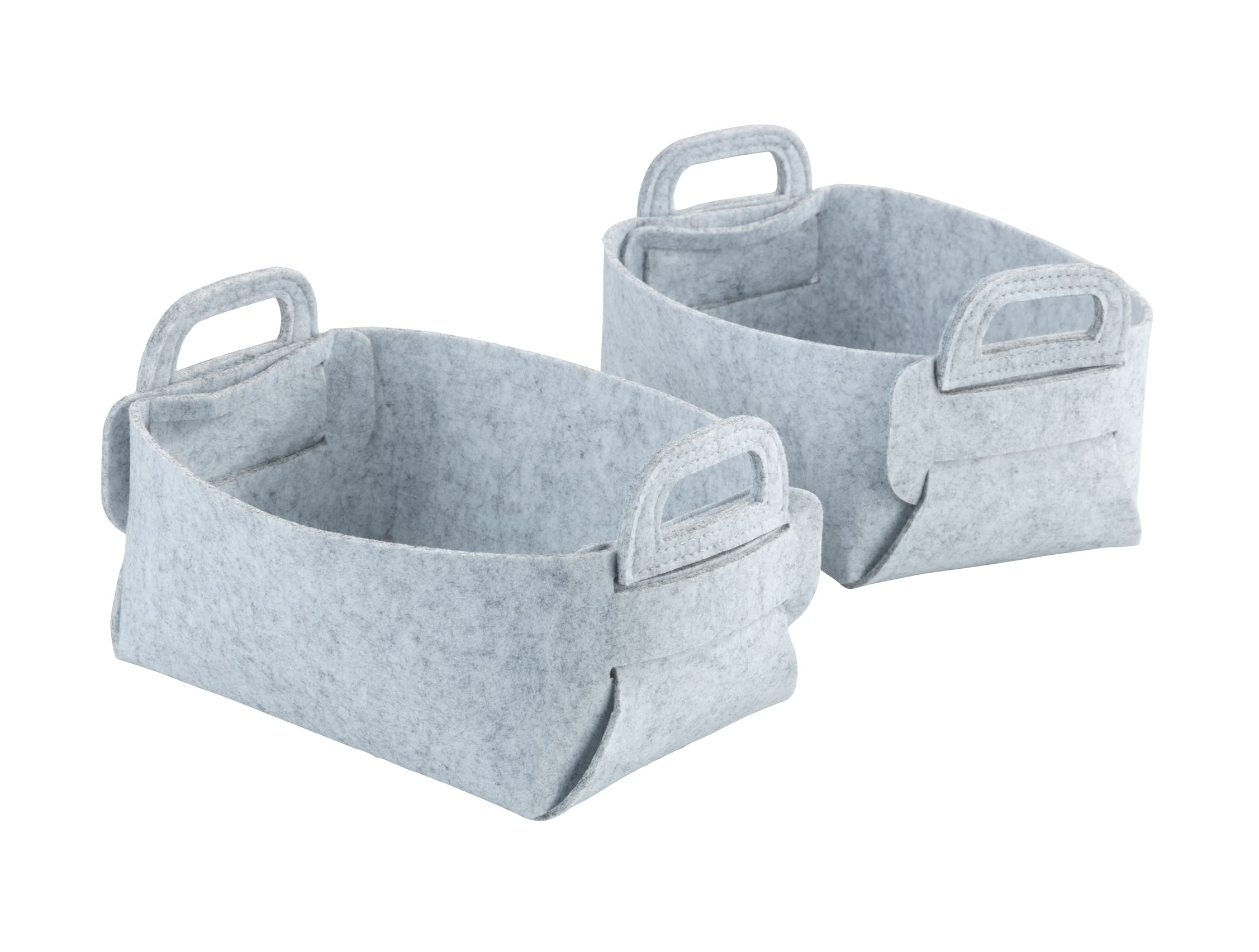 Wenko Nina S cestello feltro grigio chiaro 2 pezzi pieghevole