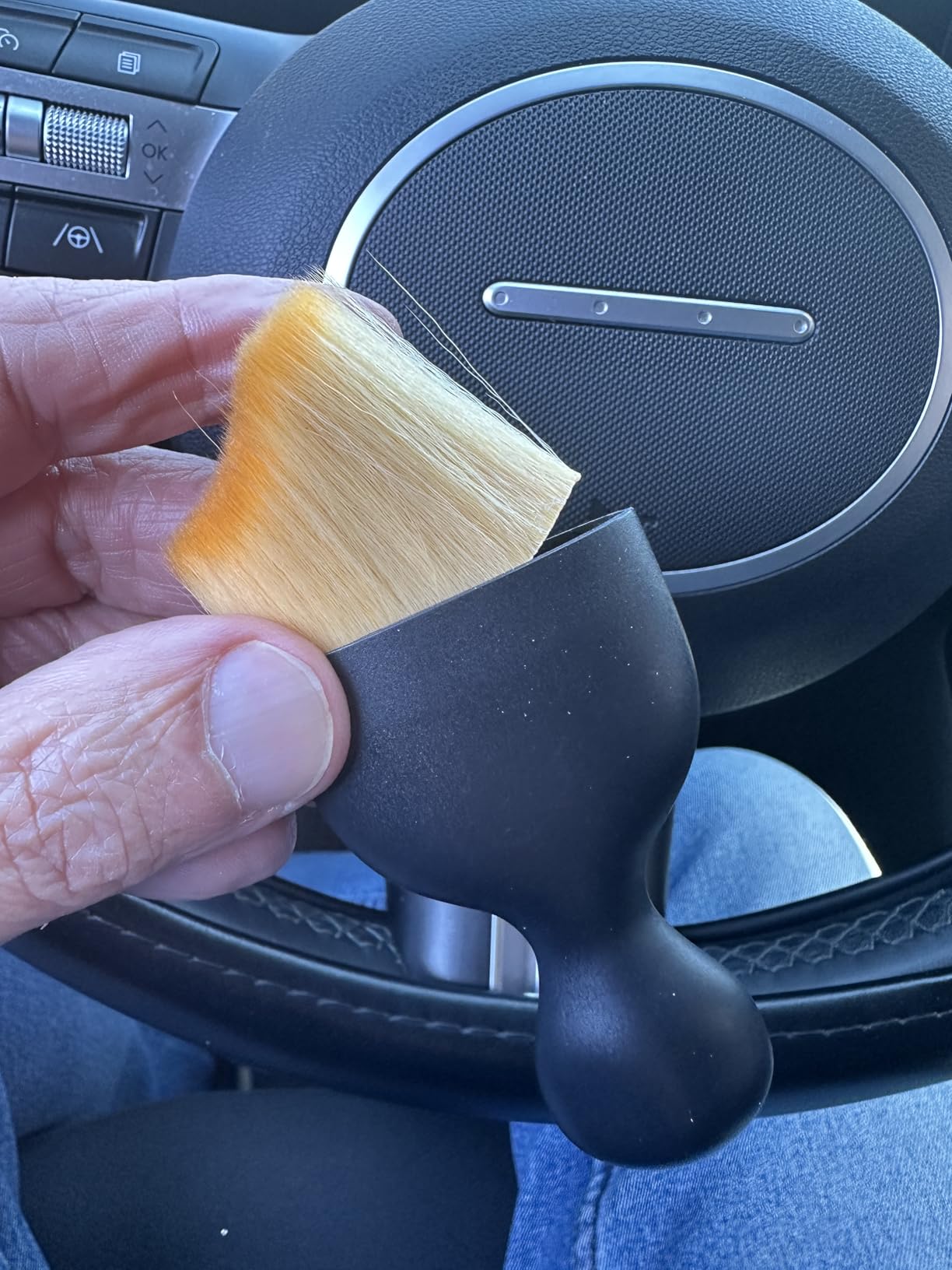 Quelcc spazzole pulizia auto interni nere 3 pezzi morbide