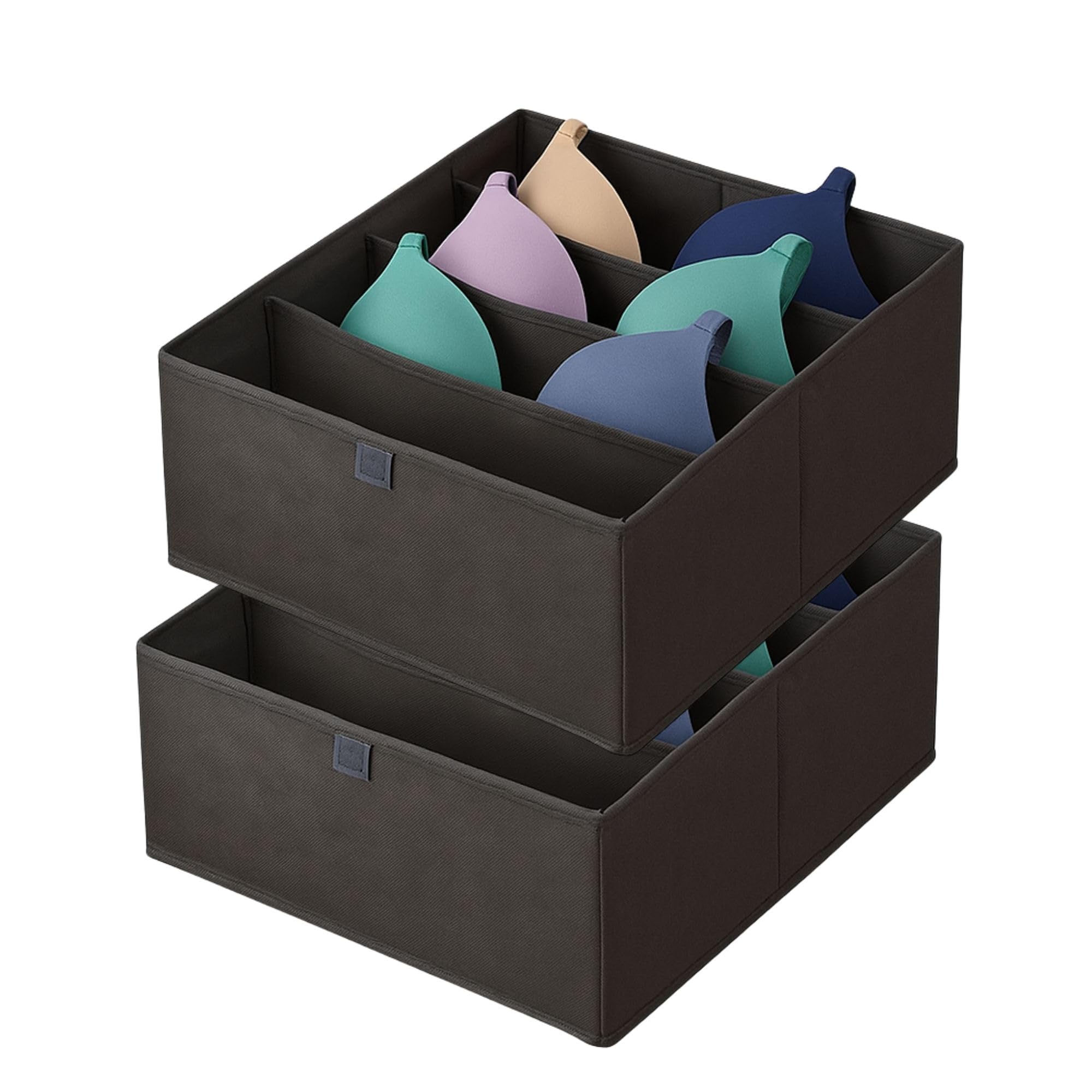 Cecaro Group Set 2 Organizer Cassetti Tessuto 28x28x13 cm