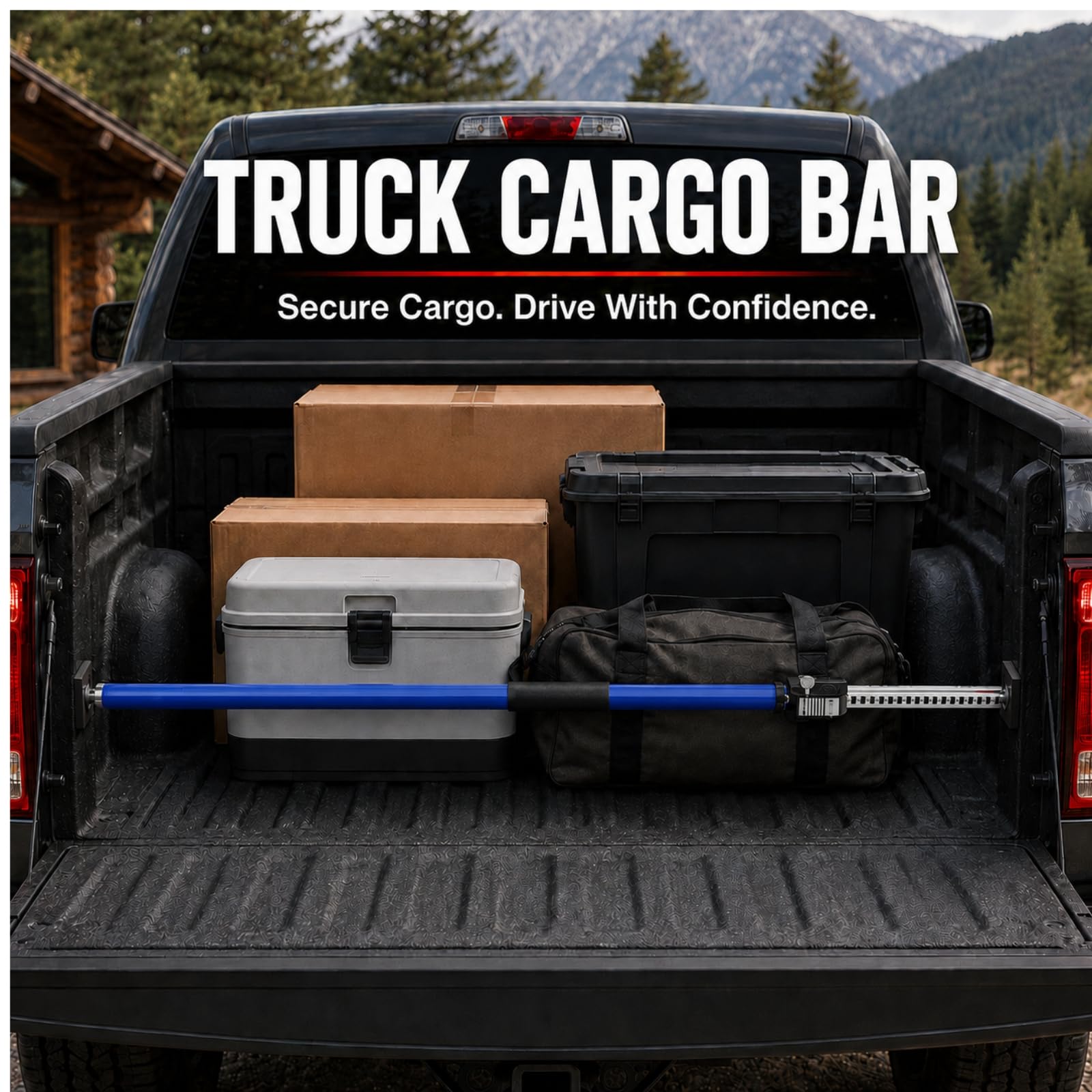 3-H barra bloccaggio carico blu 110-195 cm 2 pezzi 45 kg