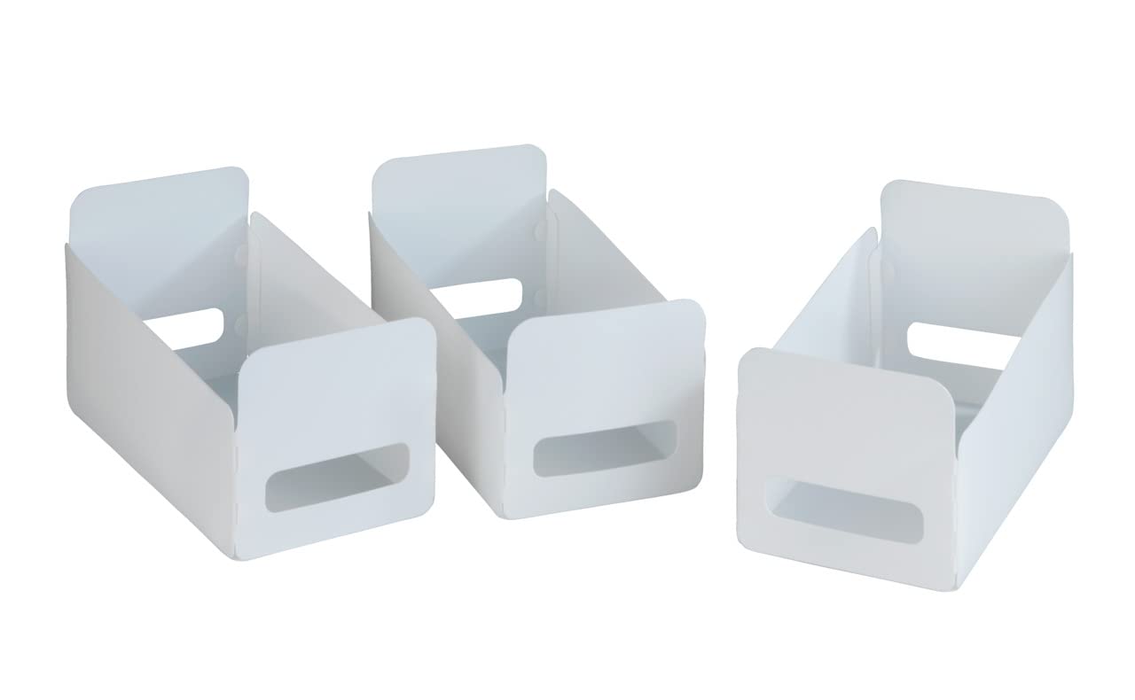 Wenko 54025100 Contenitori 15x18x40 cm Set 3 Pezzi Bianchi