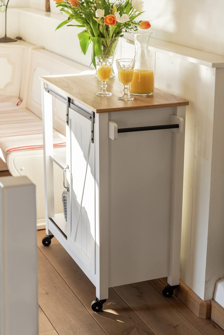Wenko Country House Camarera Carrello Cucina a 3 Ripiani