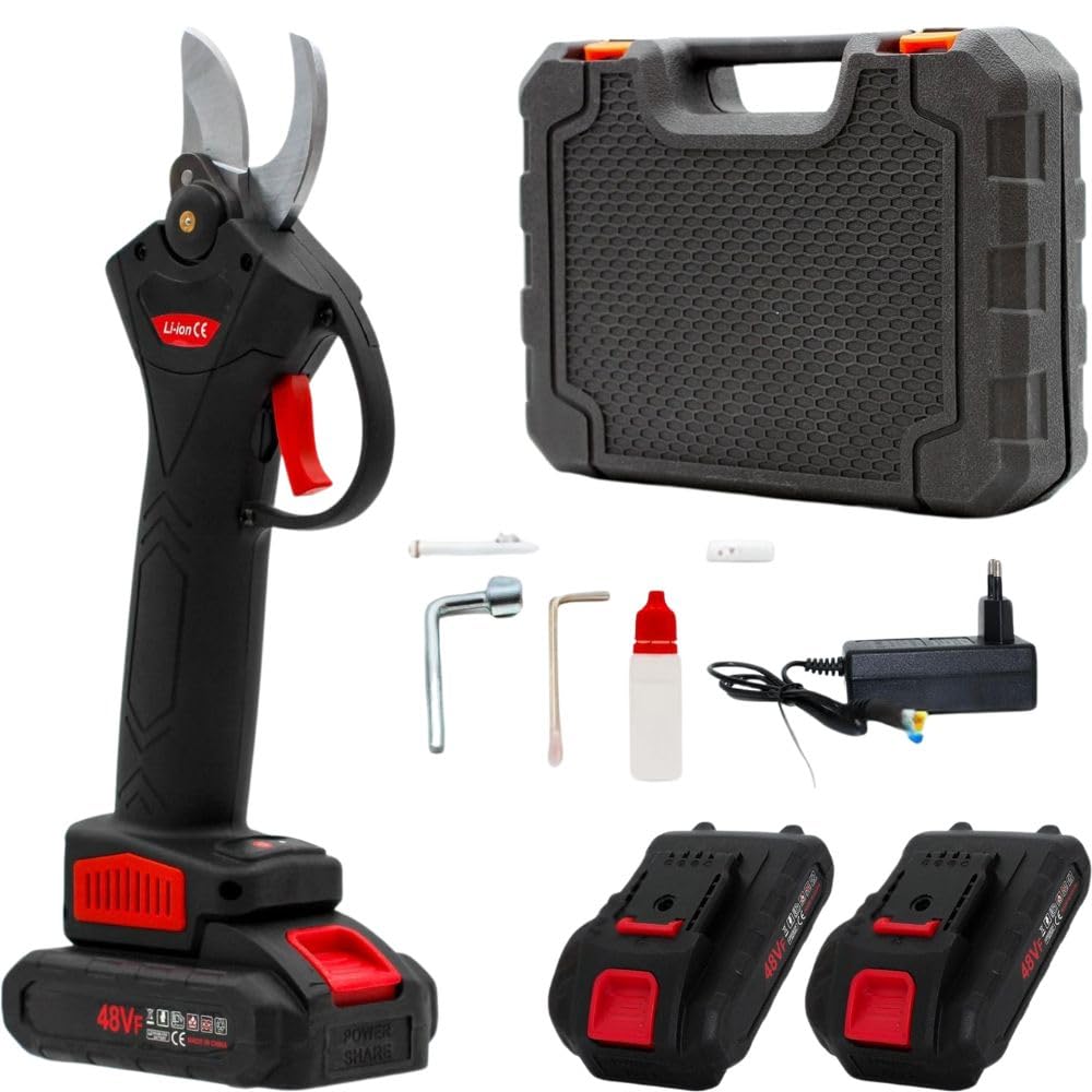 Cecaro Group forbici potatura elettriche 48V 2 batterie 30 mm