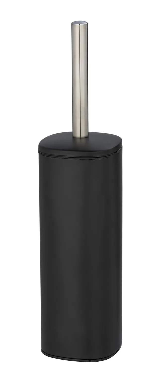 Wenko Alassio set WC portascopino nero opaco acciaio inox