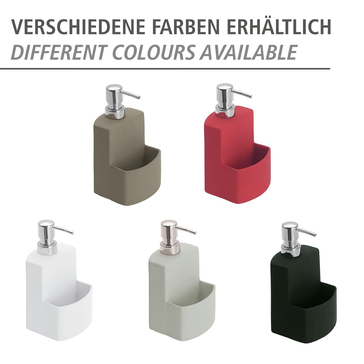 Wenko True Colours Festival Dispenser Bianco 380 ml Ceramica