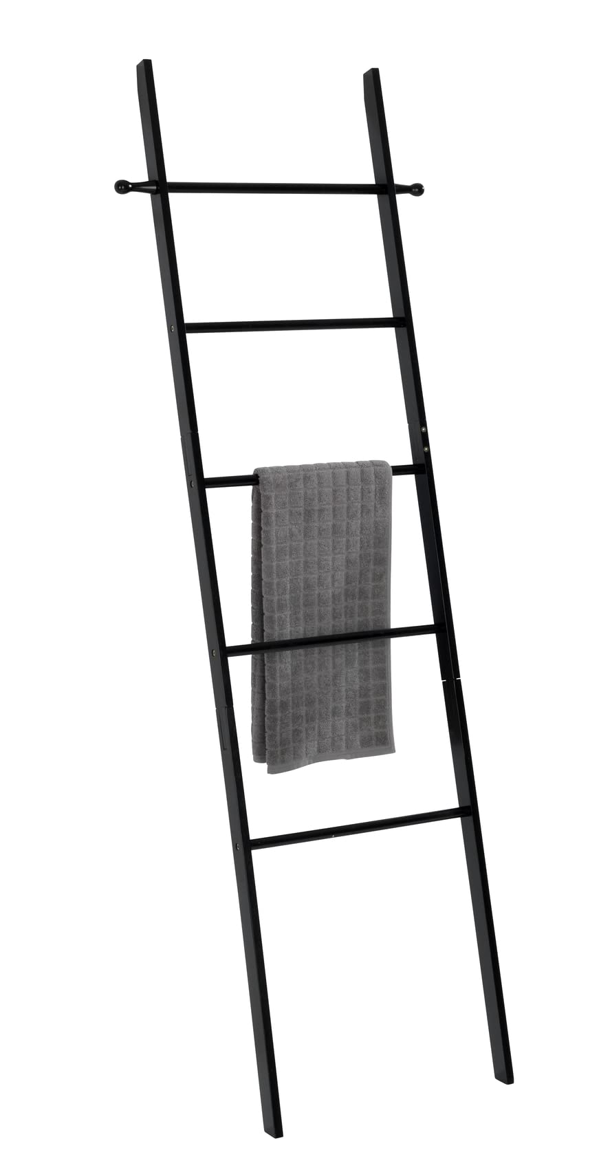 Wenko Loft Scaletta Portasalviette Bambù Nero 43x170 cm