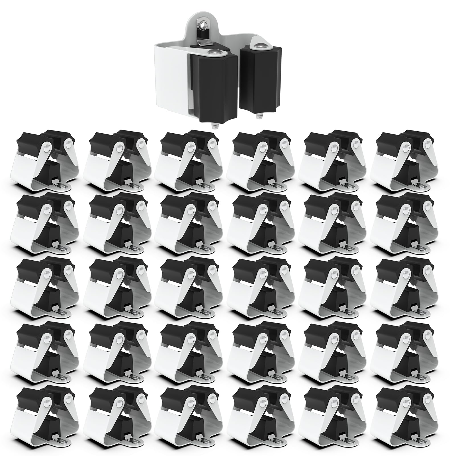 3-H portascope da muro nero 30 pezzi per manici 20-35 mm