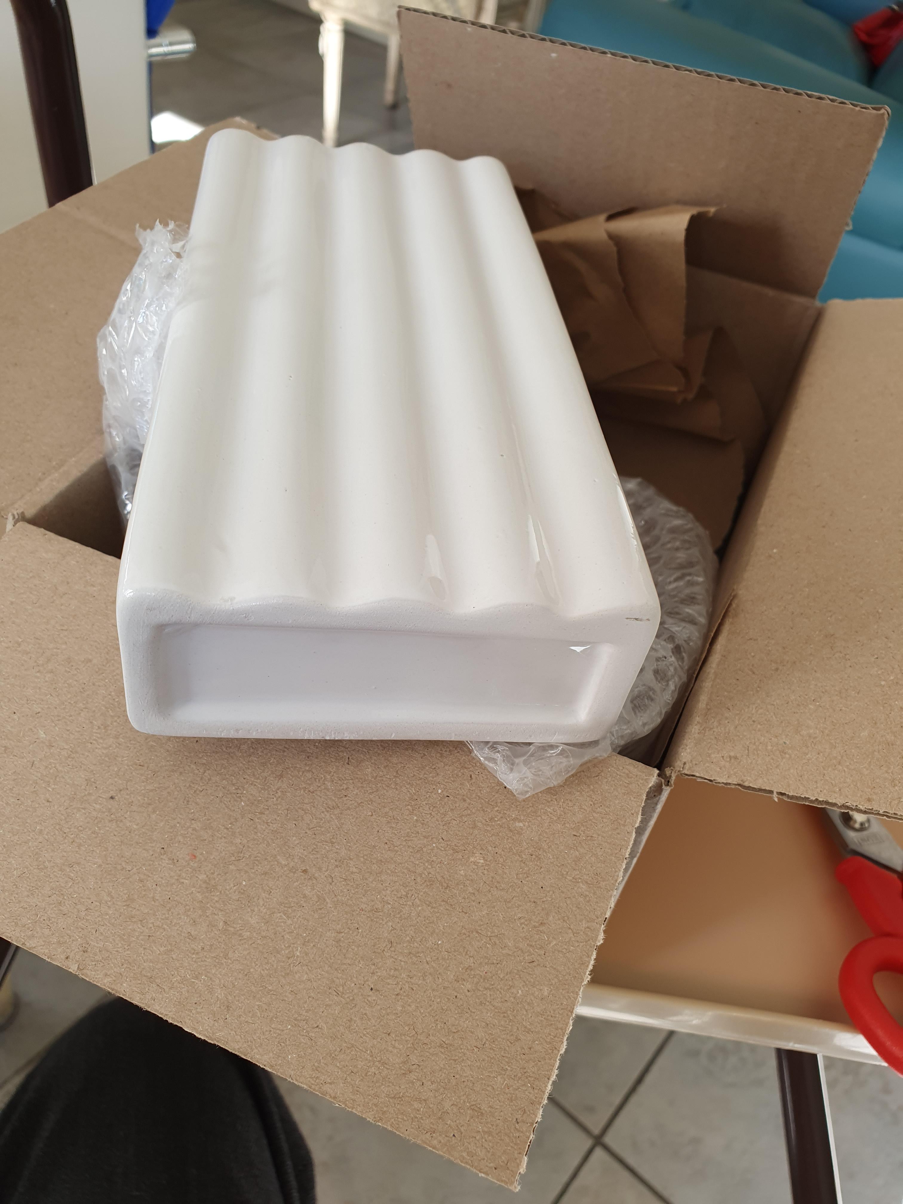 Wenko Linee umidificatore termosifone ceramica bianco 19 cm