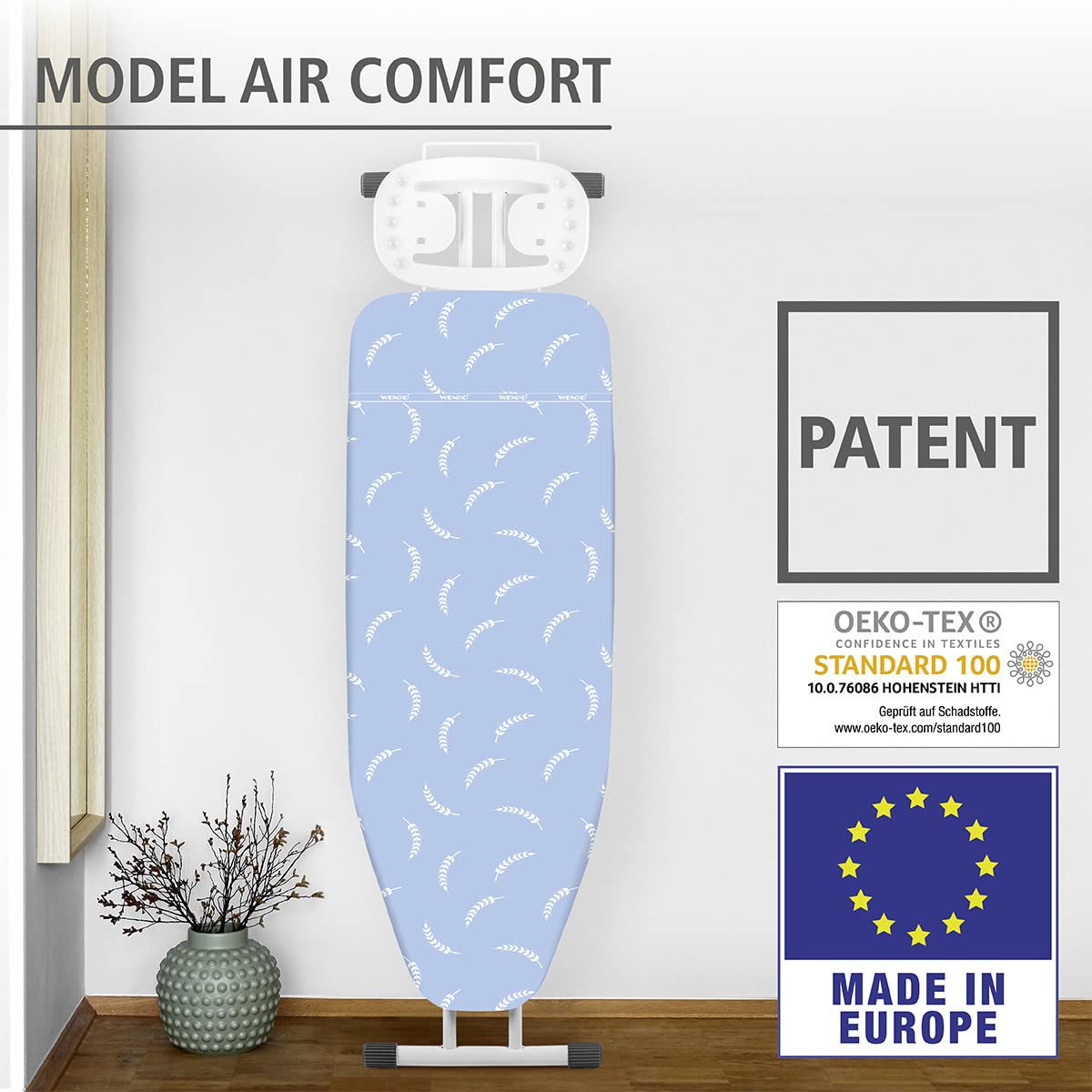 Wenko Air Comfort M Copriasse Stiro Alluminio 125x40 cm 5 Strati