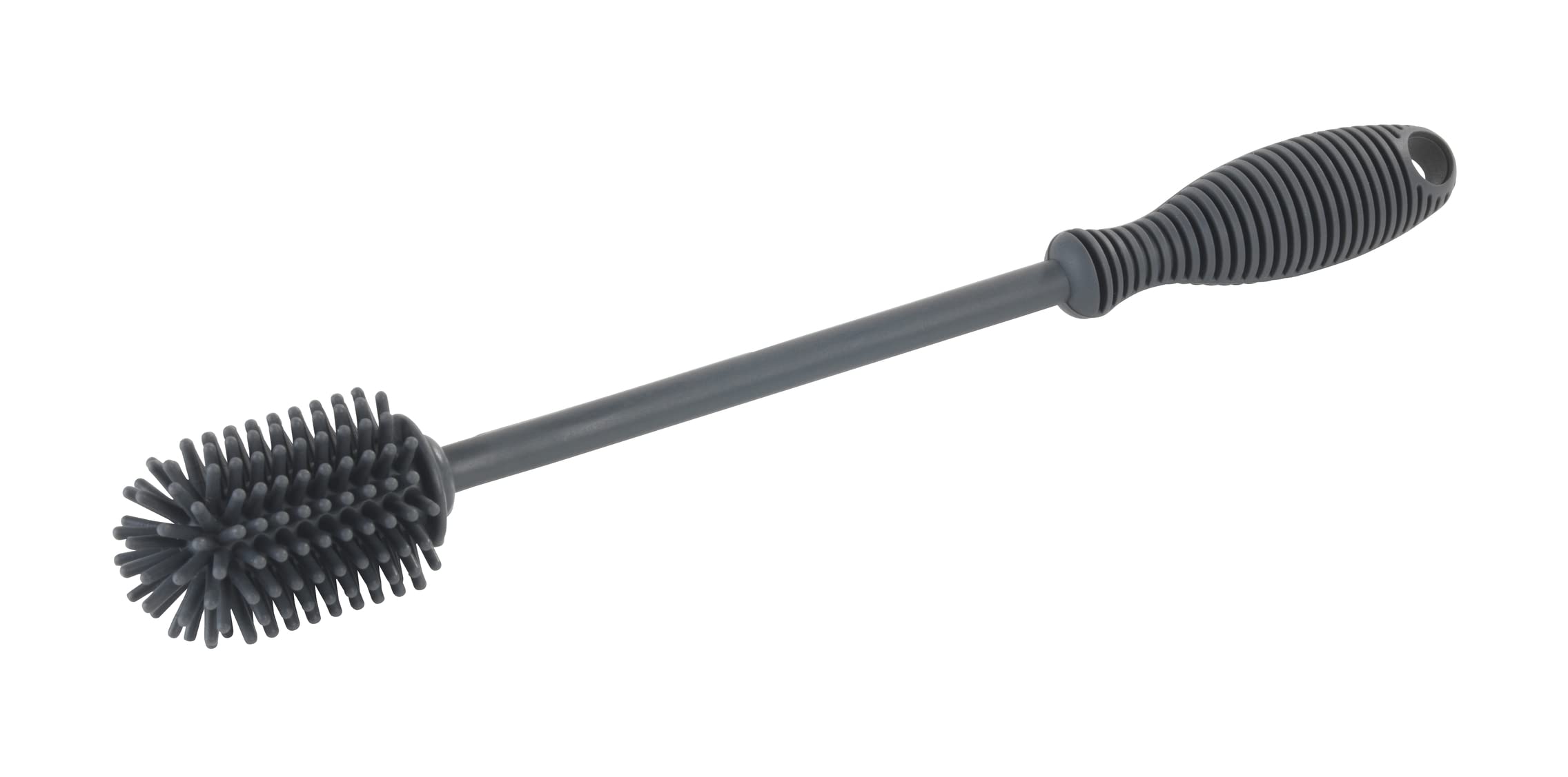 Wenko Spazzola Lavabottiglie Silicone 38 cm Grigia Biberon