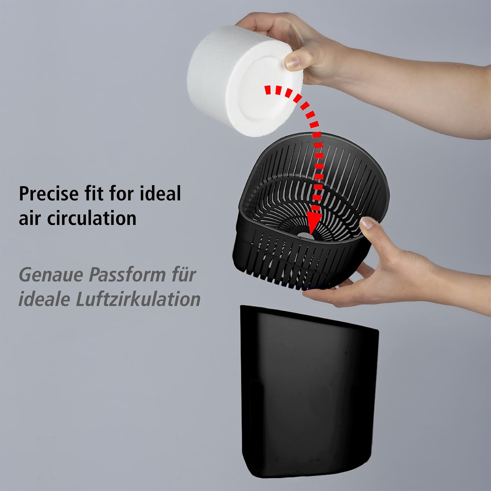 WENKO Drop deumidificatore ricaricabile nero 1 kg