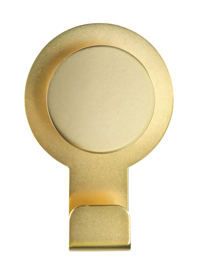 Wenko Gancio Adesivo Doppio Oro Opaco Acciaio Inox