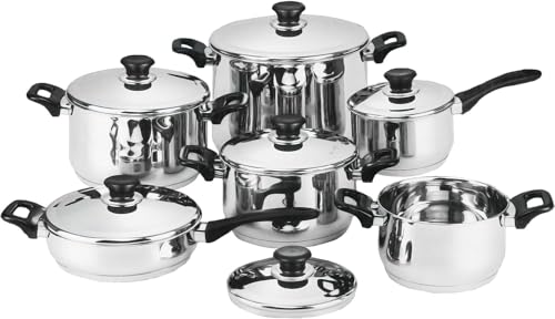 Cecaro Group Bavaria batteria pentole inox 12 pezzi induzione