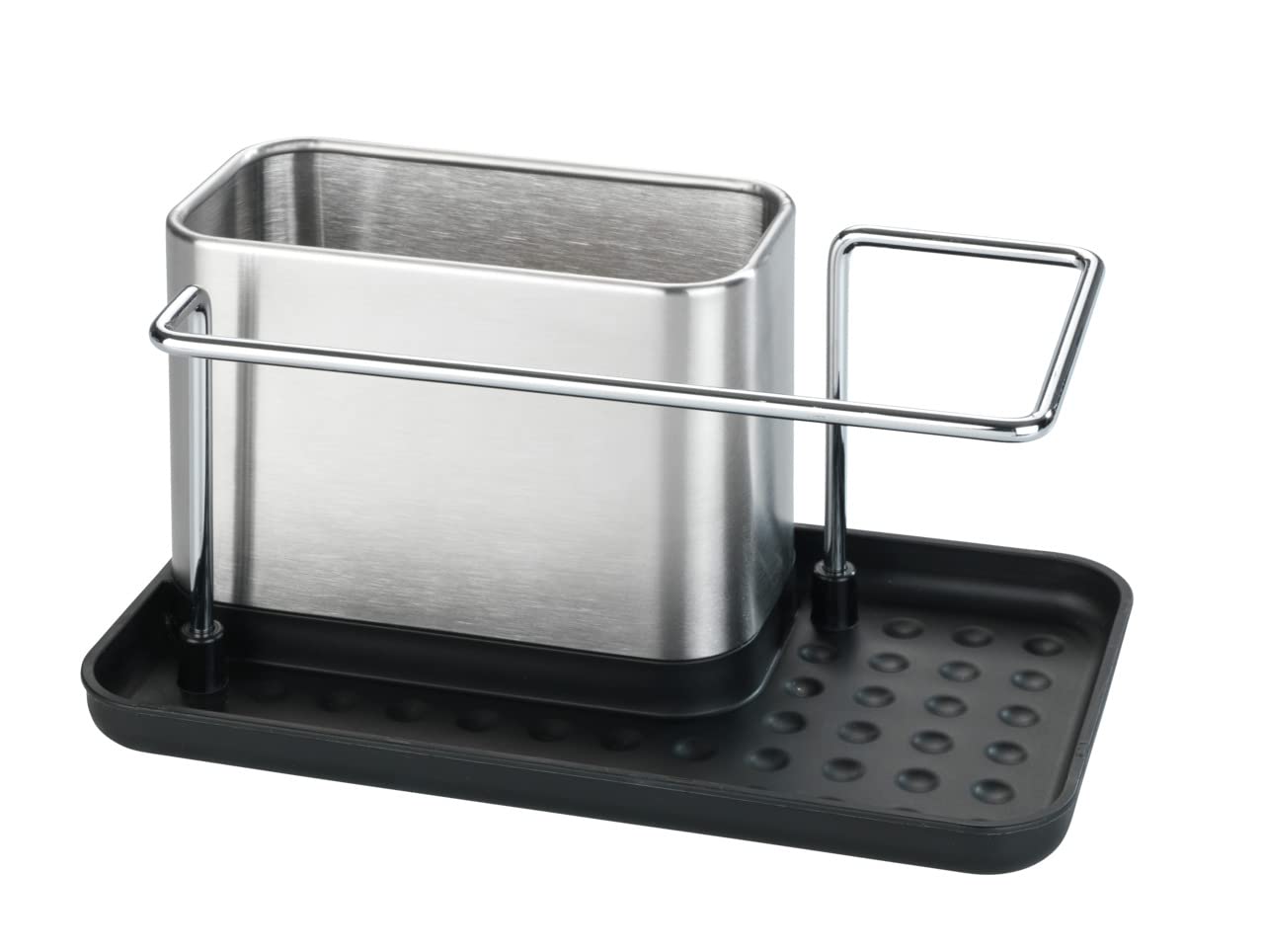 Wenko Orio organizzatore lavello acciaio nero 21x12