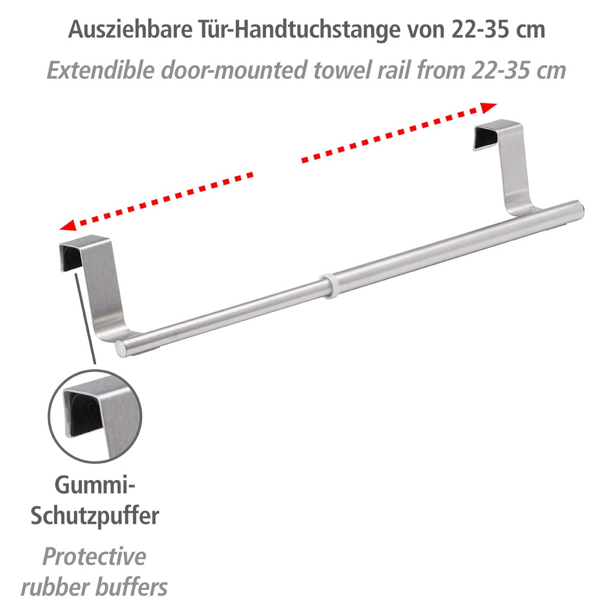 Wenko 79173100 Barra Portasalviette Telescopica 22-35 cm