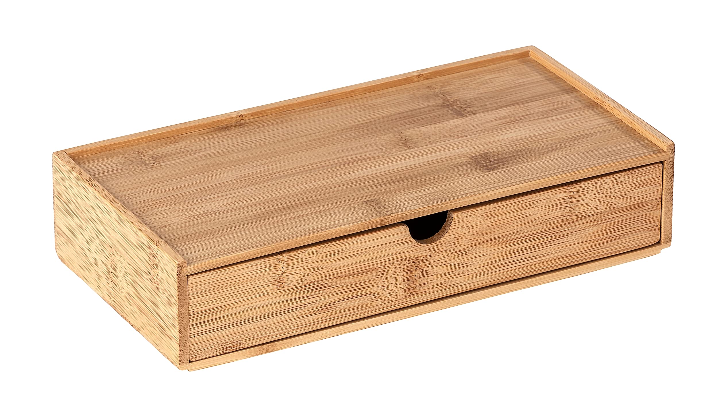 Wenko Terra scatola bambù con cassetto 28x14 cm