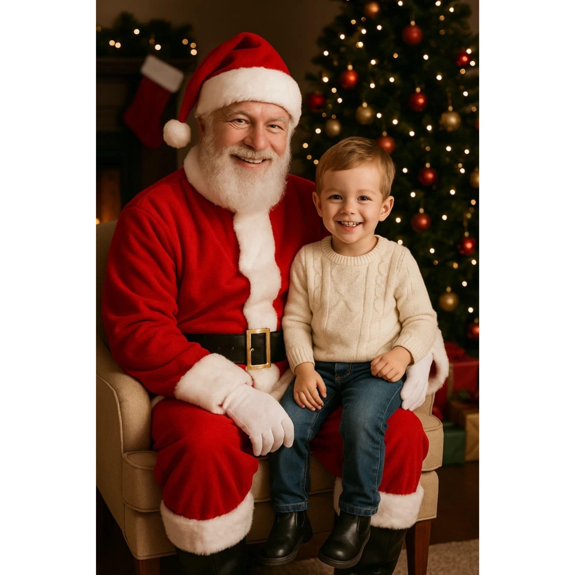 Cecaro Group Costume Babbo Natale Uomo L Rosso con Barba
