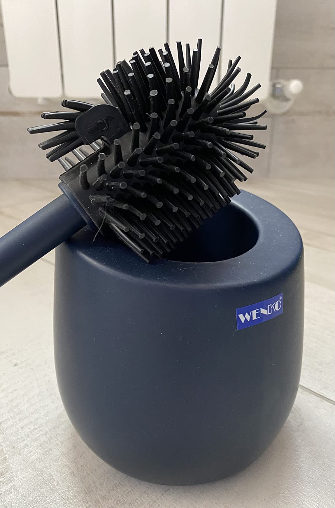 Wenko Badi scopino WC bianco ceramica silicone