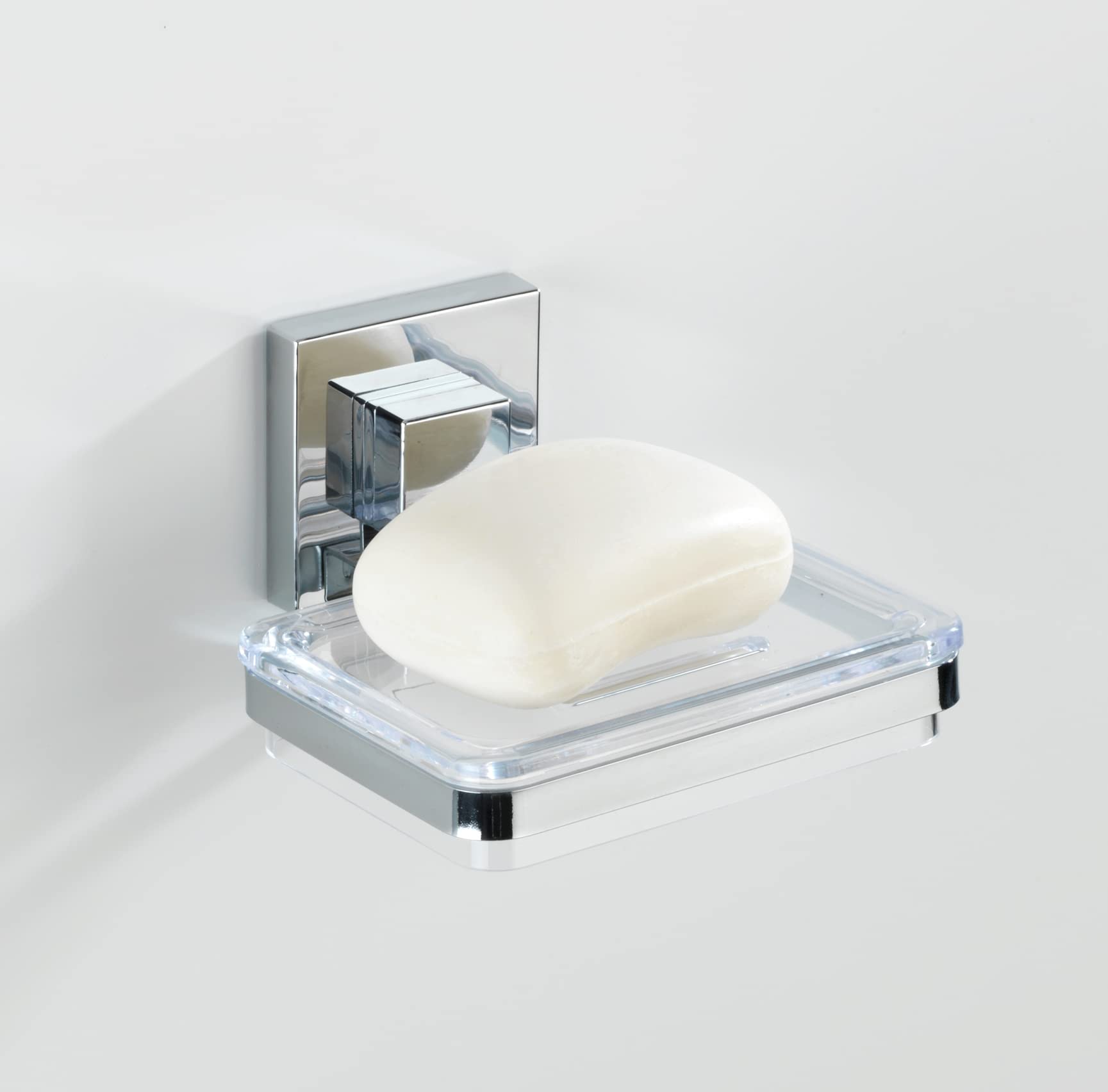 Wenko Vacuum-Loc Quadro portasapone acciaio inox