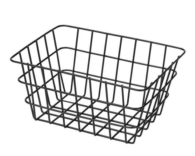 Wenko Soria cestino bagno nero 18x25x12 metallo