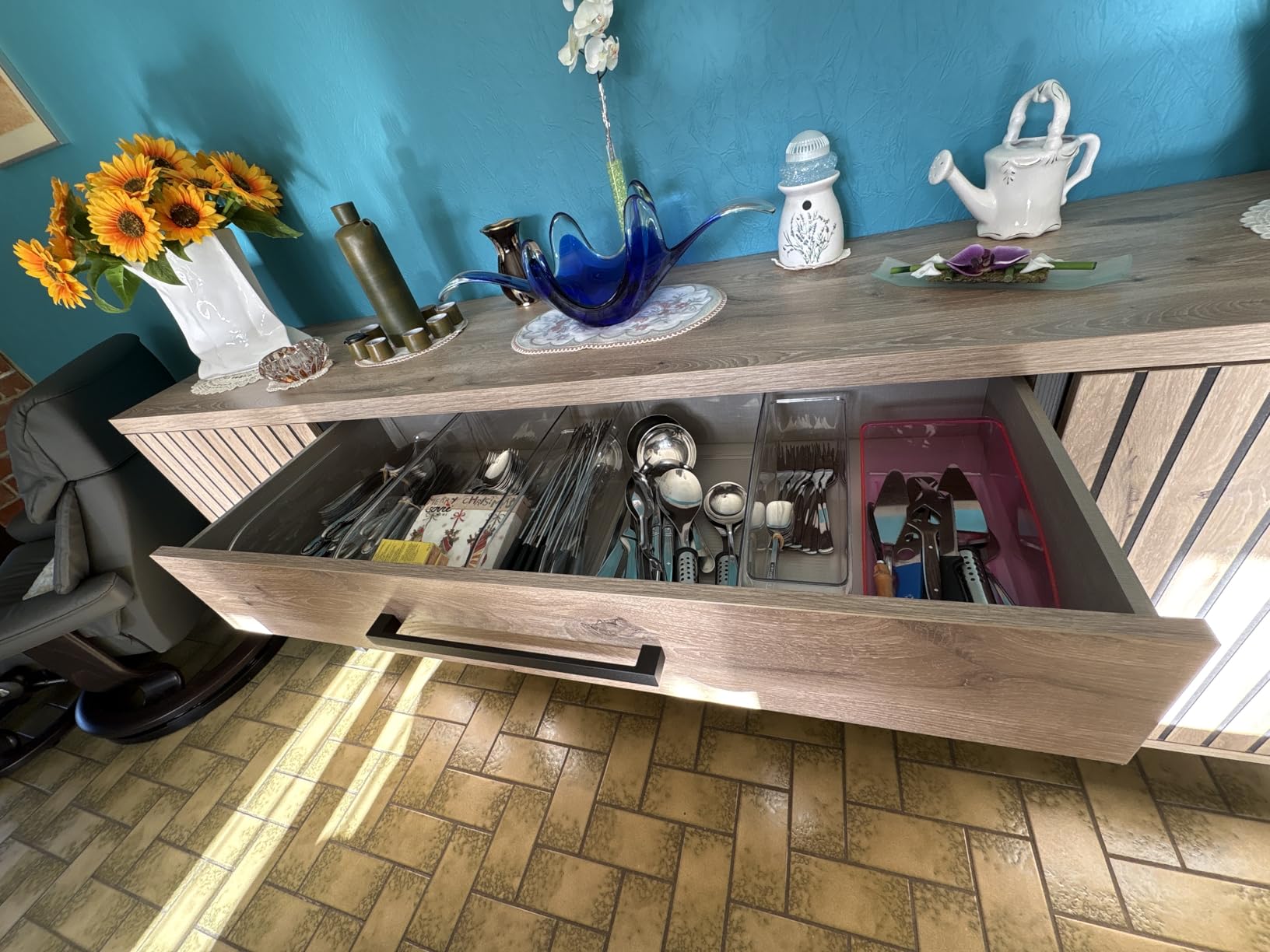 Wenko M organizer frigo 15x11x37 cm trasparente PET