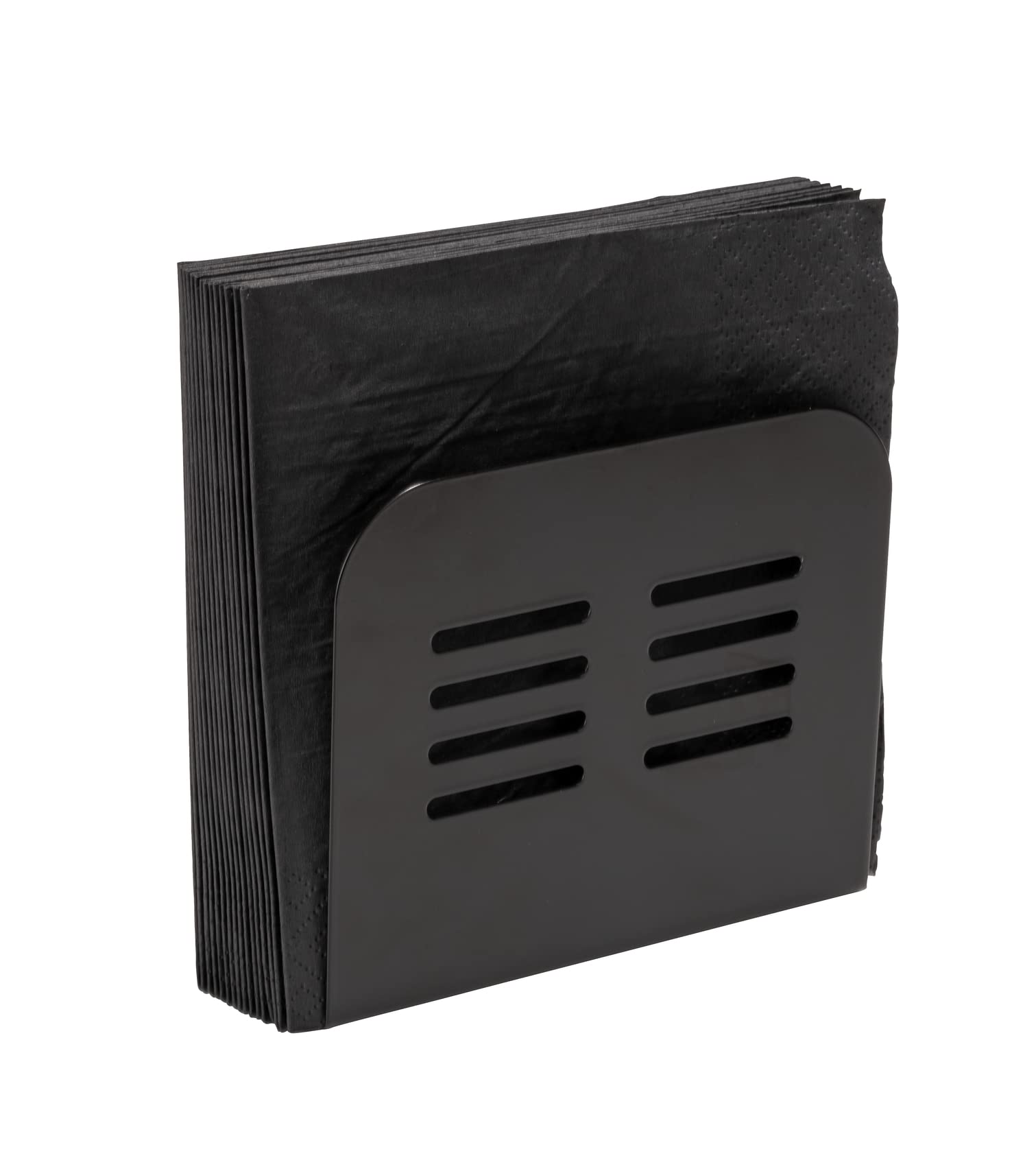 Wenko Baco Portatovaglioli 15x12,5x4 cm Nero Metallo