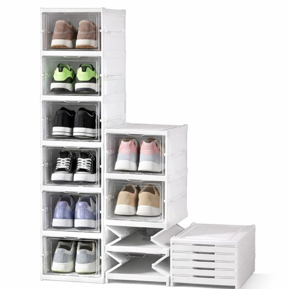 Cecaro Group Scarpiera Trasparente 6 Piani 26x35x105 cm