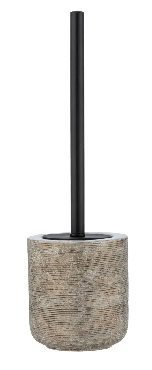 Wenko Fedio Portascopino WC Ceramica Oro 11,5x39,5 cm