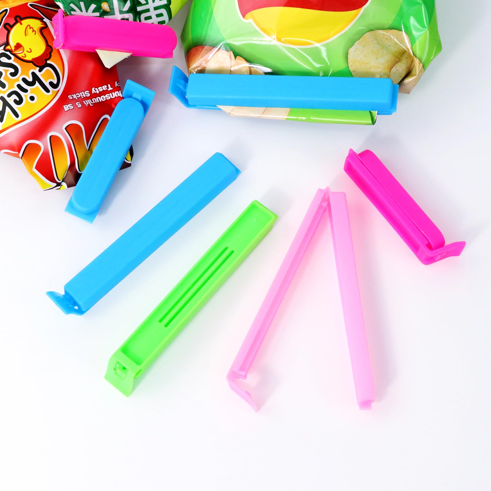 Quelcc Chiudi Sacchetti clip plastica 20 pezzi 5 colori 7,5/11 cm