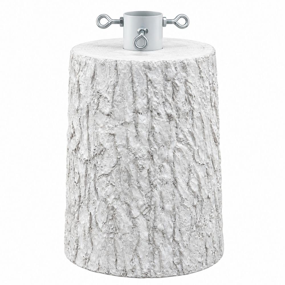Cecaro Group Base Albero 40 cm Tronco Poliresina Bianco Marrone