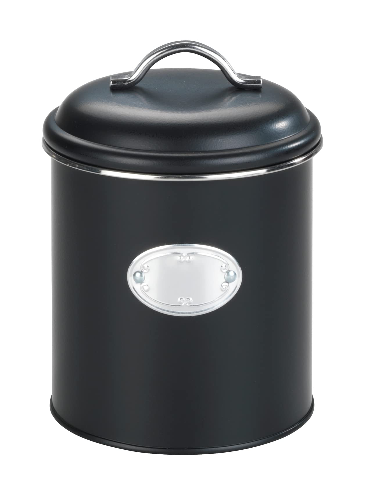 Wenko Barattolo Ermetico Nero 1,6 L Metallo