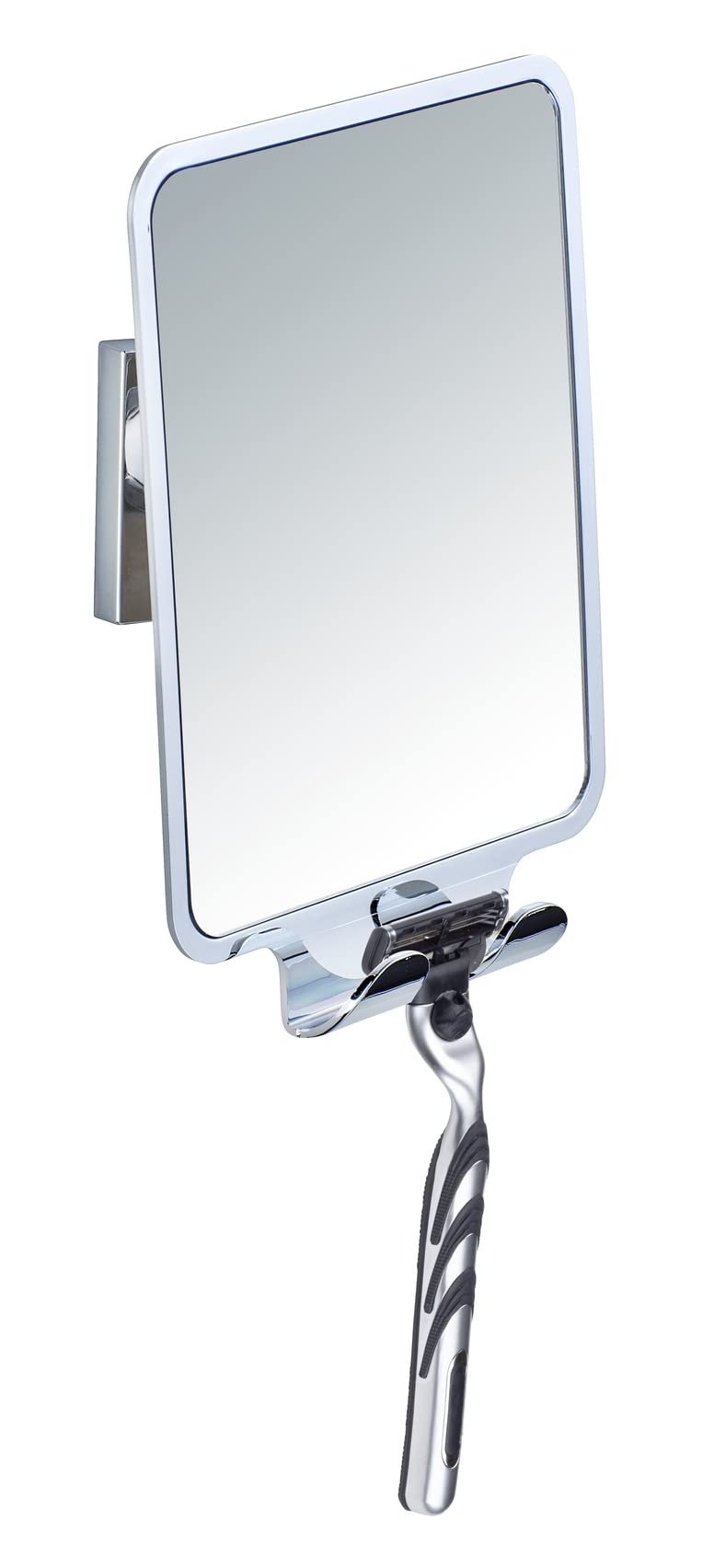 Wenko Vacuum-Loc Quadro specchio da parete senza forare lucido