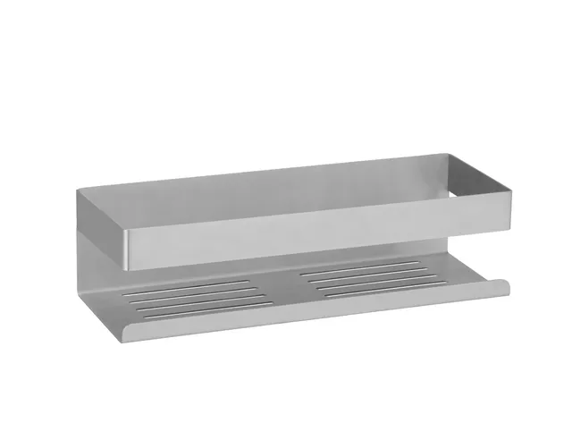 Wenko Turbo-Loc Genova mensola bagno inox opaco 30 cm