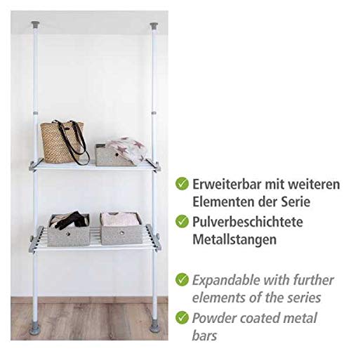 Wenko Herkules Sistema Telescopico 3 Ganci Bianco Grigio