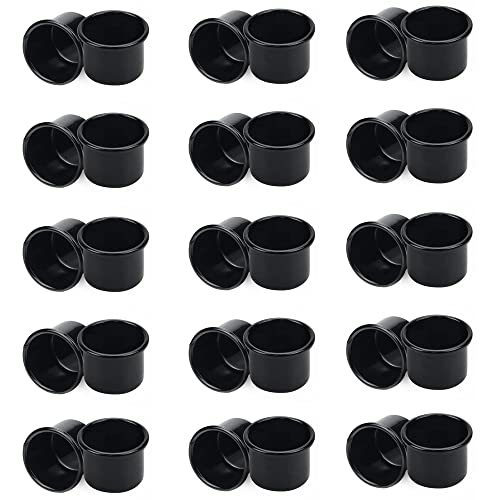 Lxoraziy portacandele inserti metallo nero 30 pezzi