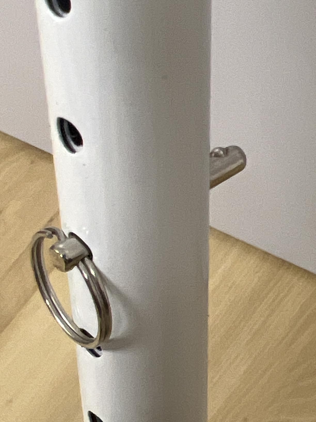 3-H asta sicurezza porta telescopica bianca 77-124 cm