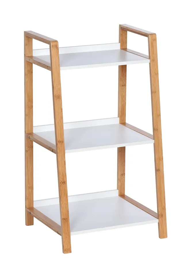 Wenko Finja scaffale 3 ripiani bambù 43x76x36 cm