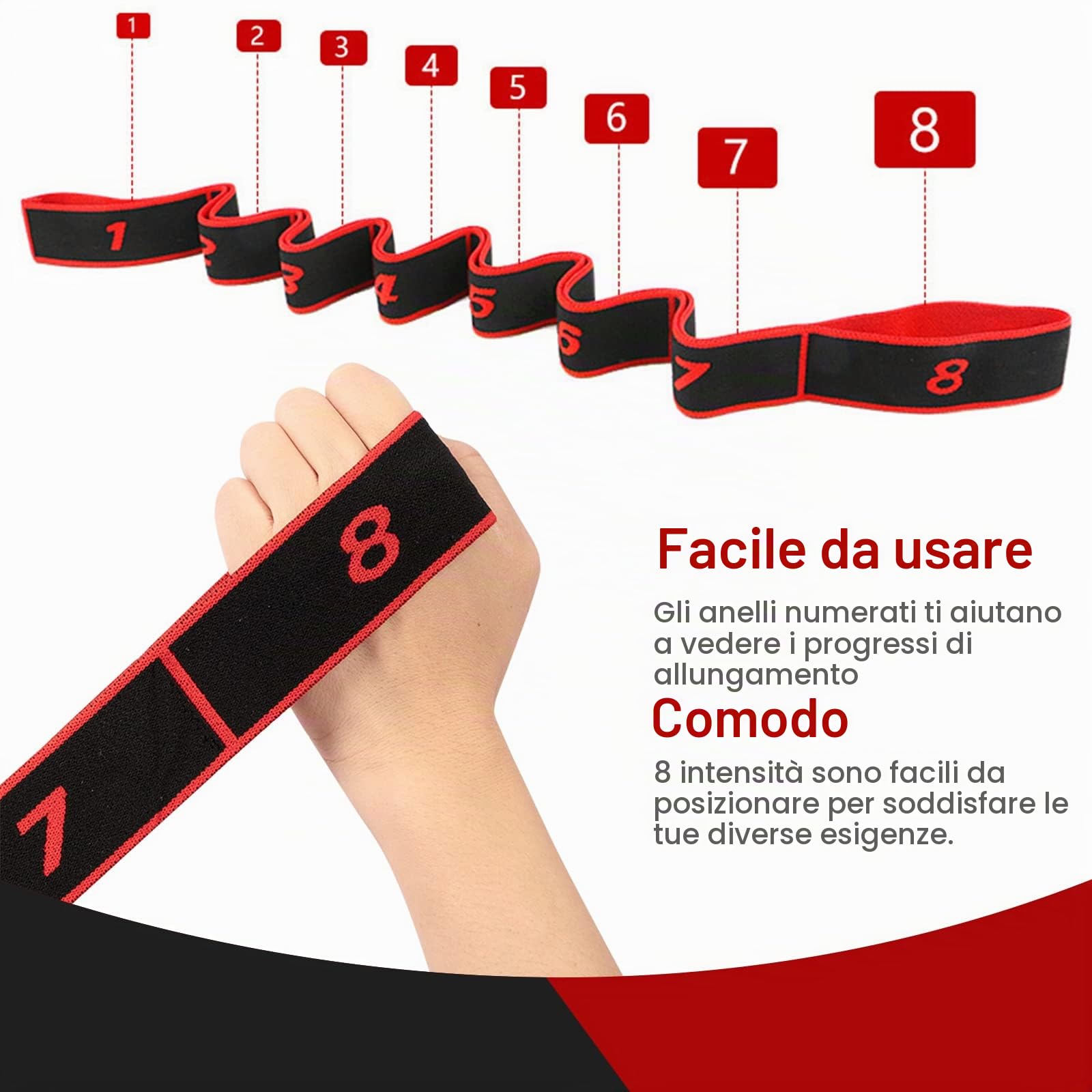 Quelcc fascia elastica stretching yoga 8 loop