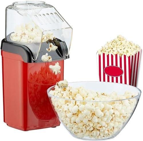 Cecaro Group macchina popcorn aria calda 1200W rossa