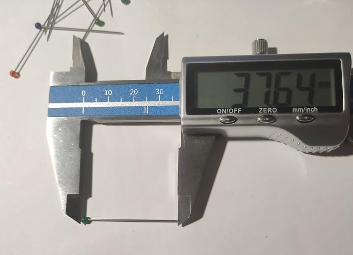 Quelcc spilli sarta 38 mm multicolore 250 pezzi testa vetro