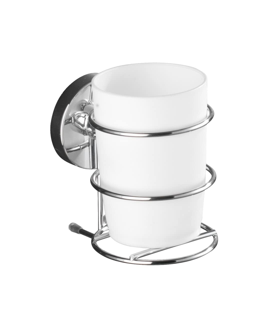 Wenko Vacuum-Loc Milazzo bicchiere portaspazzolini cromo