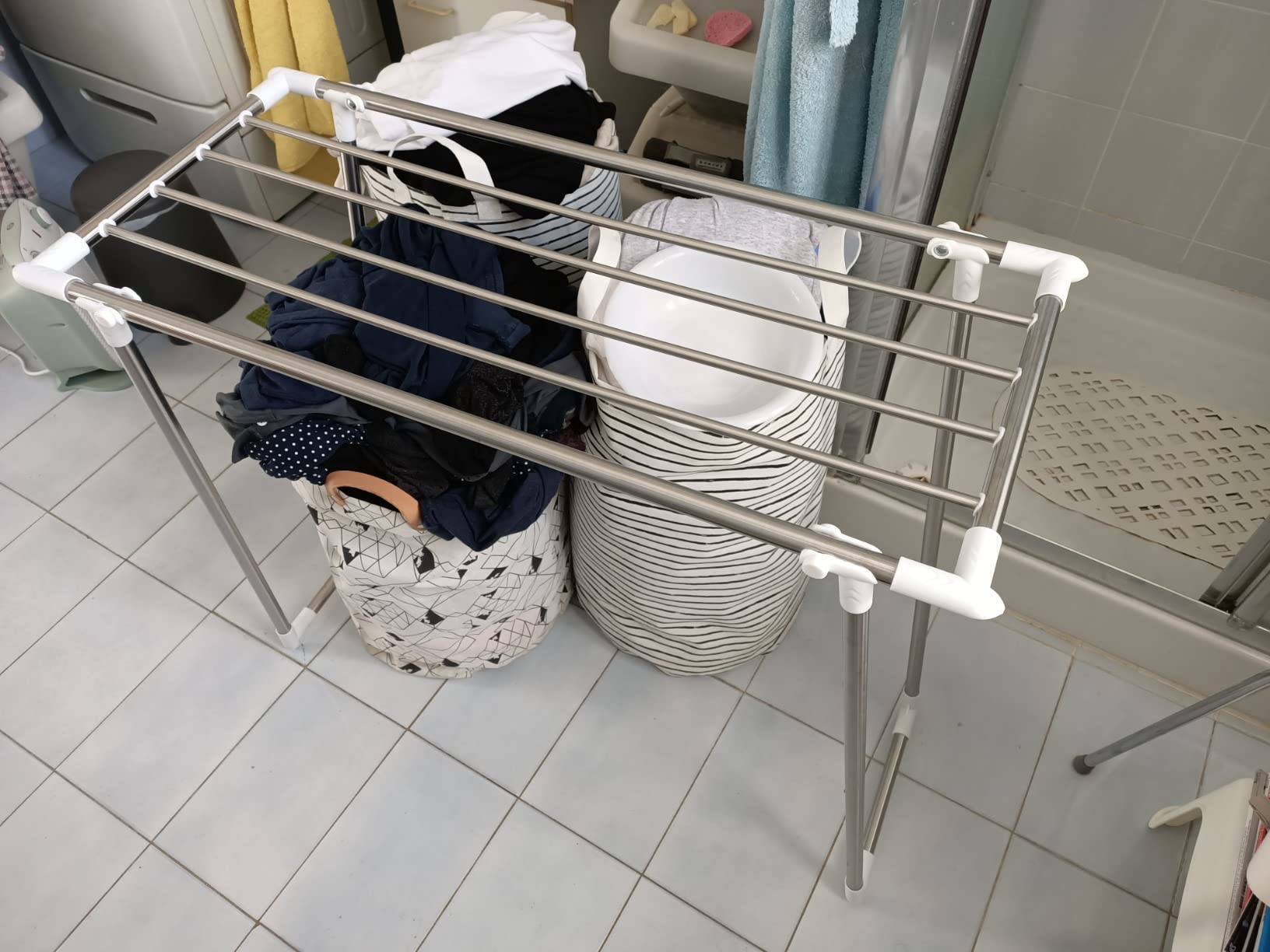 Wenko Profi Single stendibiancheria 5,5 m acciaio