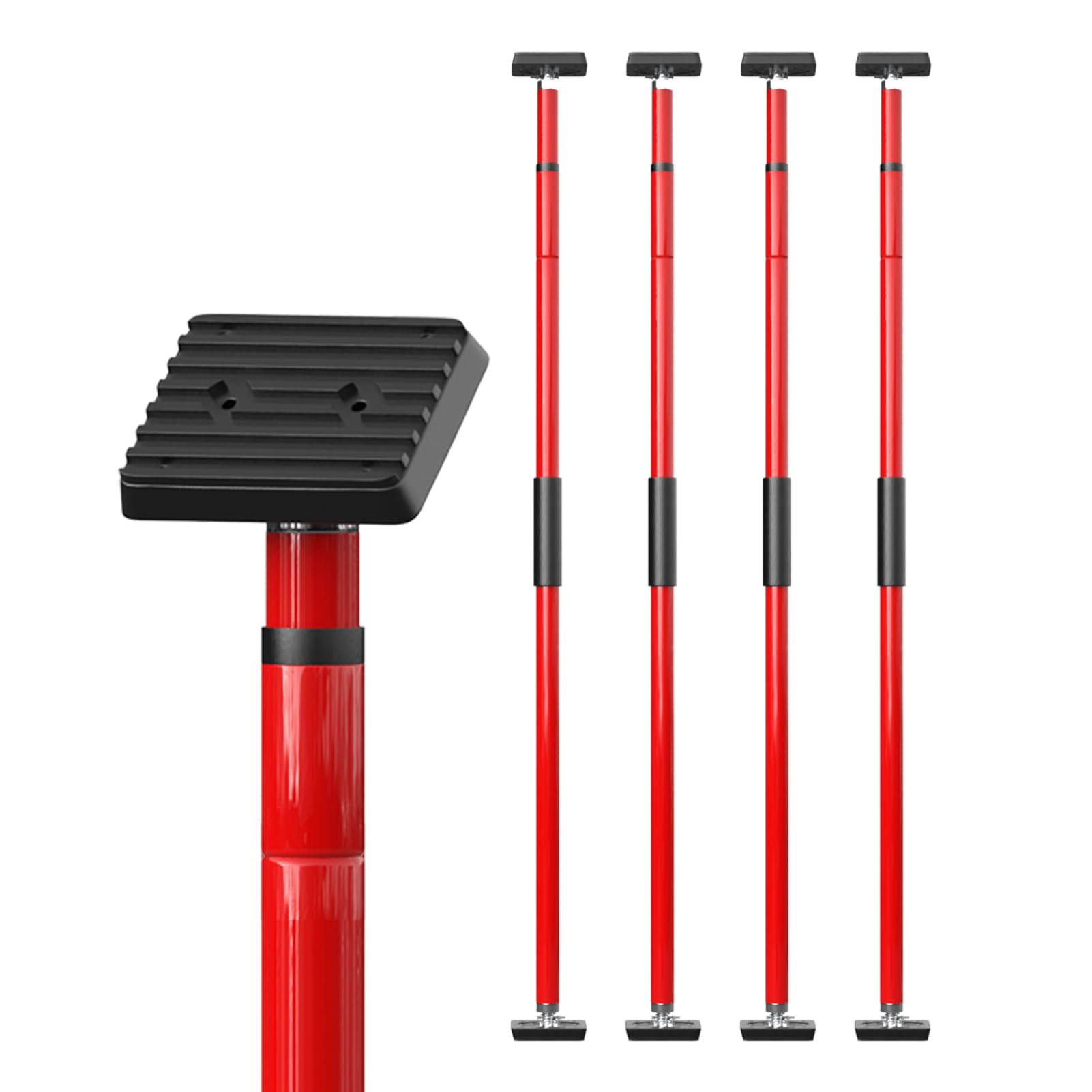 3-H Puntello Telescopico 40-70 cm 4 pezzi rosso 50 kg