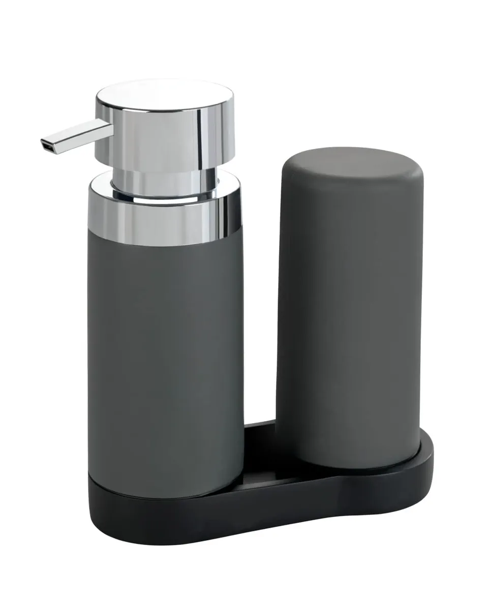 Wenko Easy-Squeeze set dispenser sapone grigio 250 ml