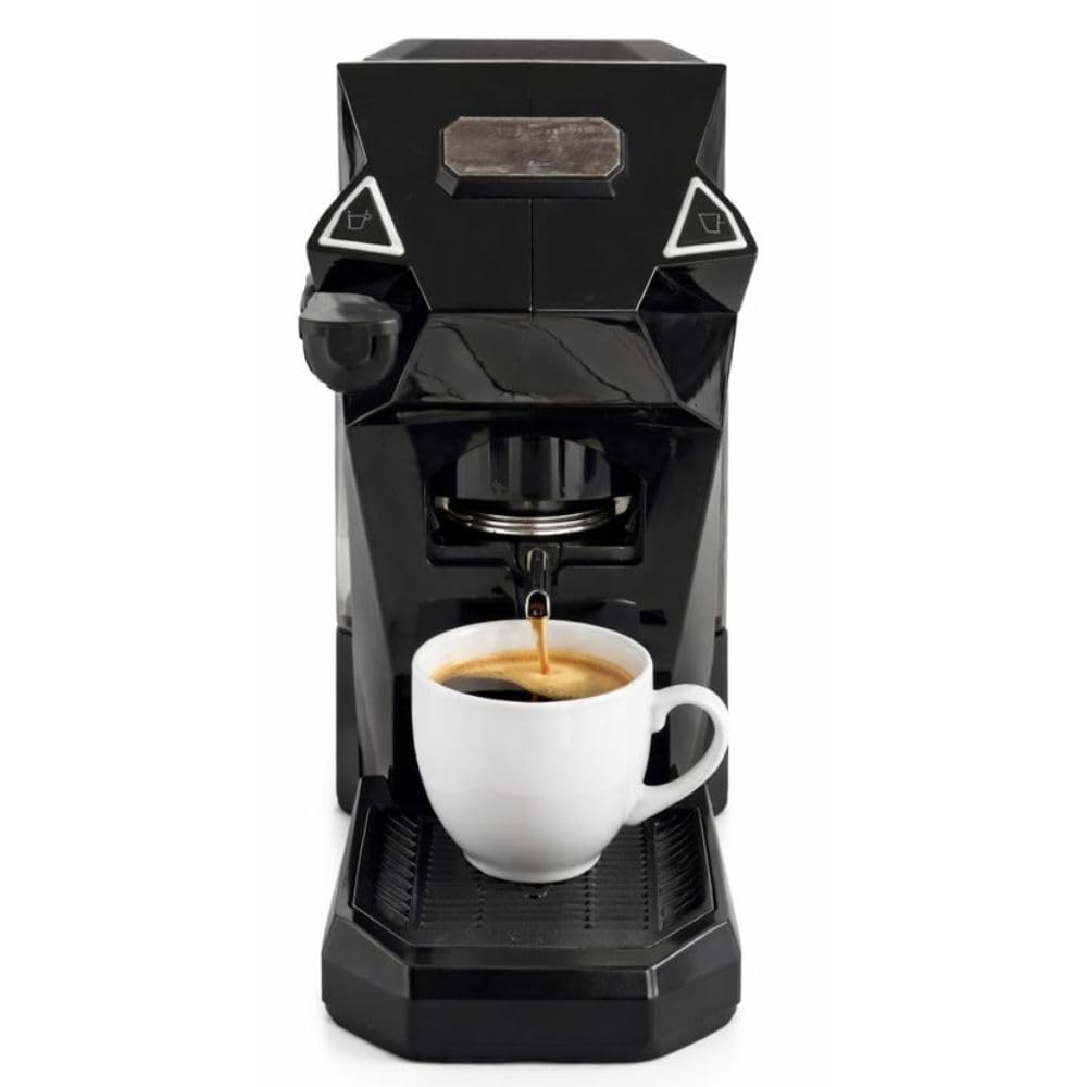 Cecaro Group 550W Macchina Caffè Cialde 1L Nera 20 Bar