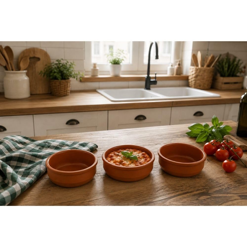 Cecaro Group tegamini terracotta forno 12 cm set 6 pezzi