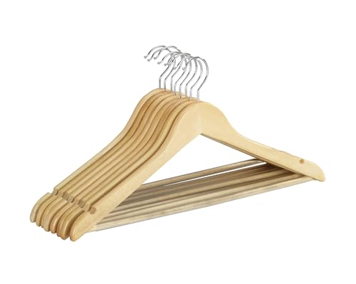 Wenko Eco grucce legno sagomate 8 pezzi marrone