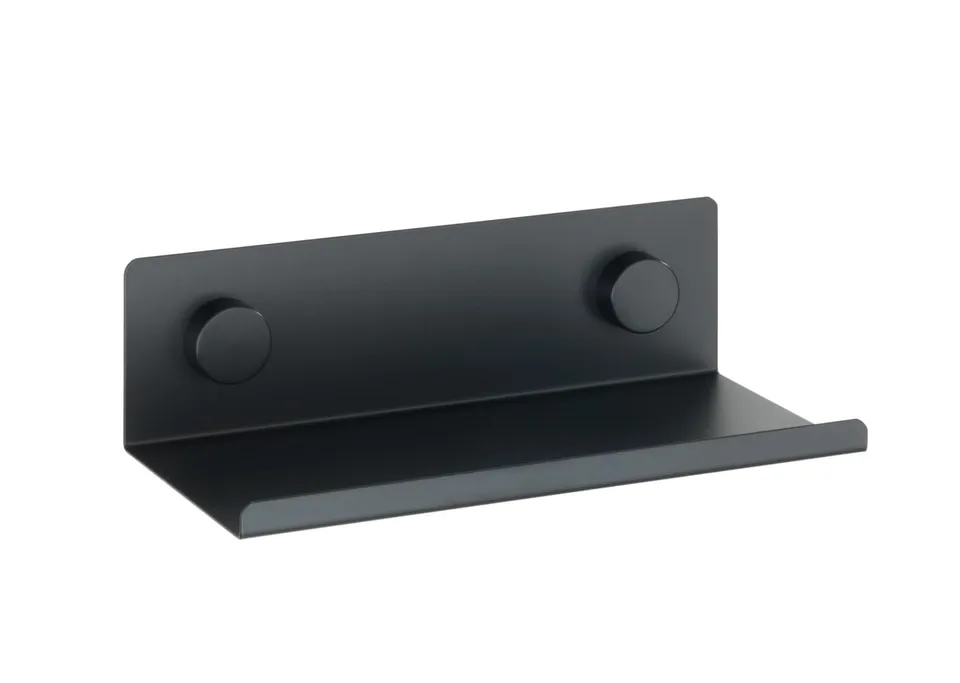 Wenko Jet S mensola parete nero 25x7,5x12 cm