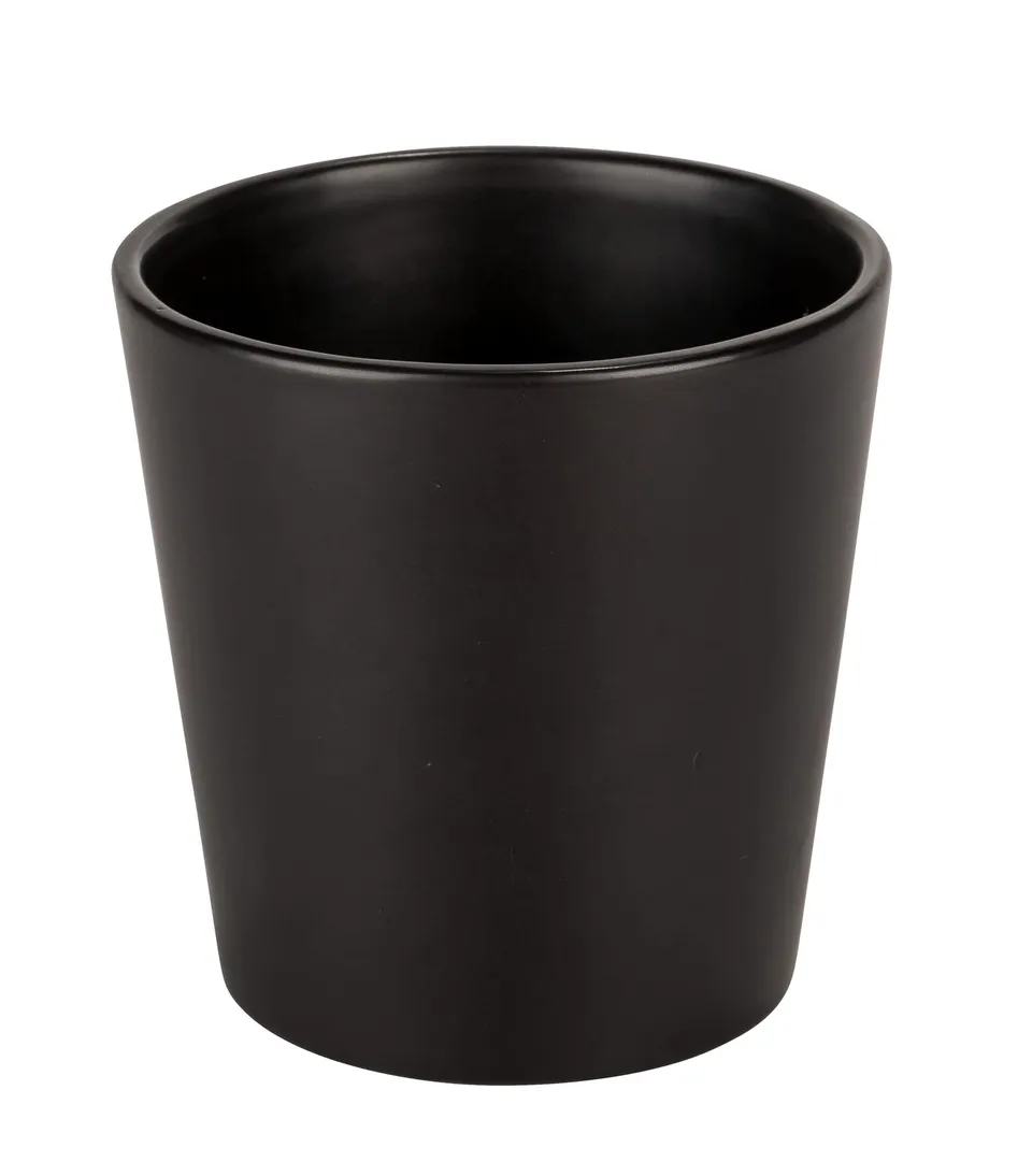 Wenko Black Outdoor Kitchen vasetto erbe nero ceramica