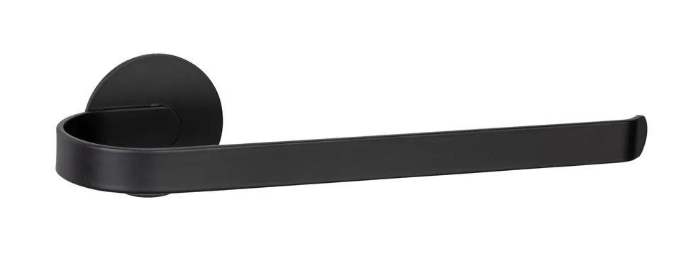 Wenko Turbo-Loc Bivio Portasciugamani Nero Opaco Alluminio